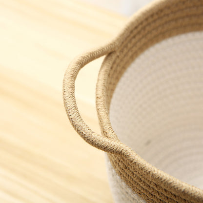 Vävd förvaringskorg i bomull för förvaring i snygg design